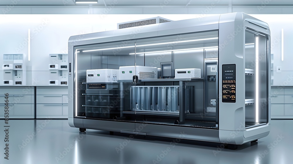 Innovative Cobalt-free Battery Cells with High-density Power Storage and Eco-friendly Design in Minimalist Industrial Lab Innovative Cobalt-free Battery Cells with High-density Power Storage and Eco-friendly Design in Minimalist Industrial Lab