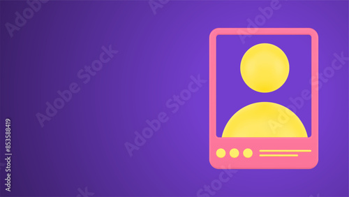 Video call talking remotely meetup distance communication tablet smartphone screen 3d icon vector