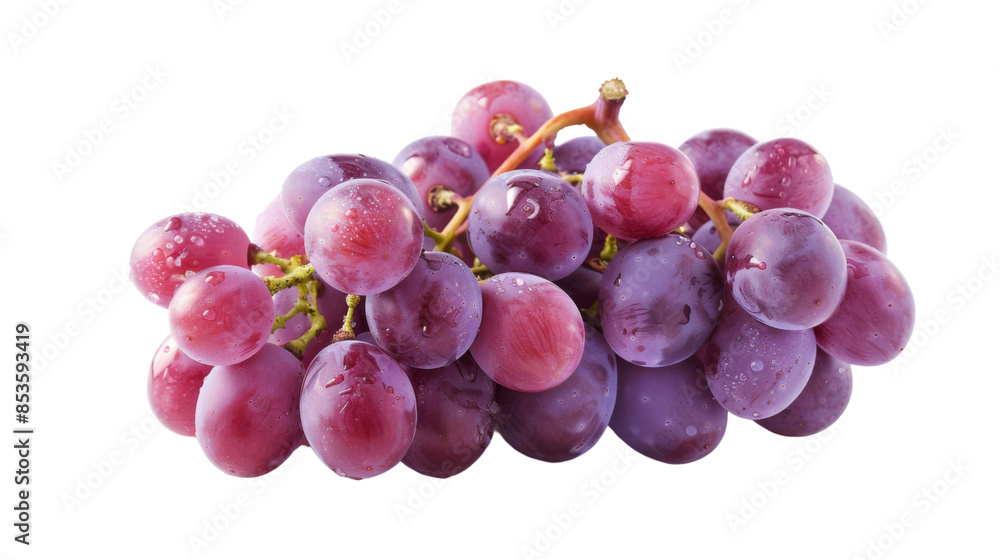 Fototapeta premium Bunch of graves on white background