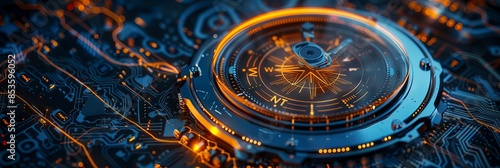 Wallpaper Mural Digital compass: A strategic explorer for businesses, Vision crisis, Mission path, Agency creative, Digital strategy, Market decision, Achievement strategy, Financial stock, Company vision Torontodigital.ca