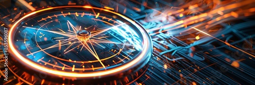 Wallpaper Mural Digital compass: A strategic explorer for businesses, Vision crisis, Mission path, Agency creative, Digital strategy, Market decision, Achievement strategy, Financial stock, Company vision Torontodigital.ca