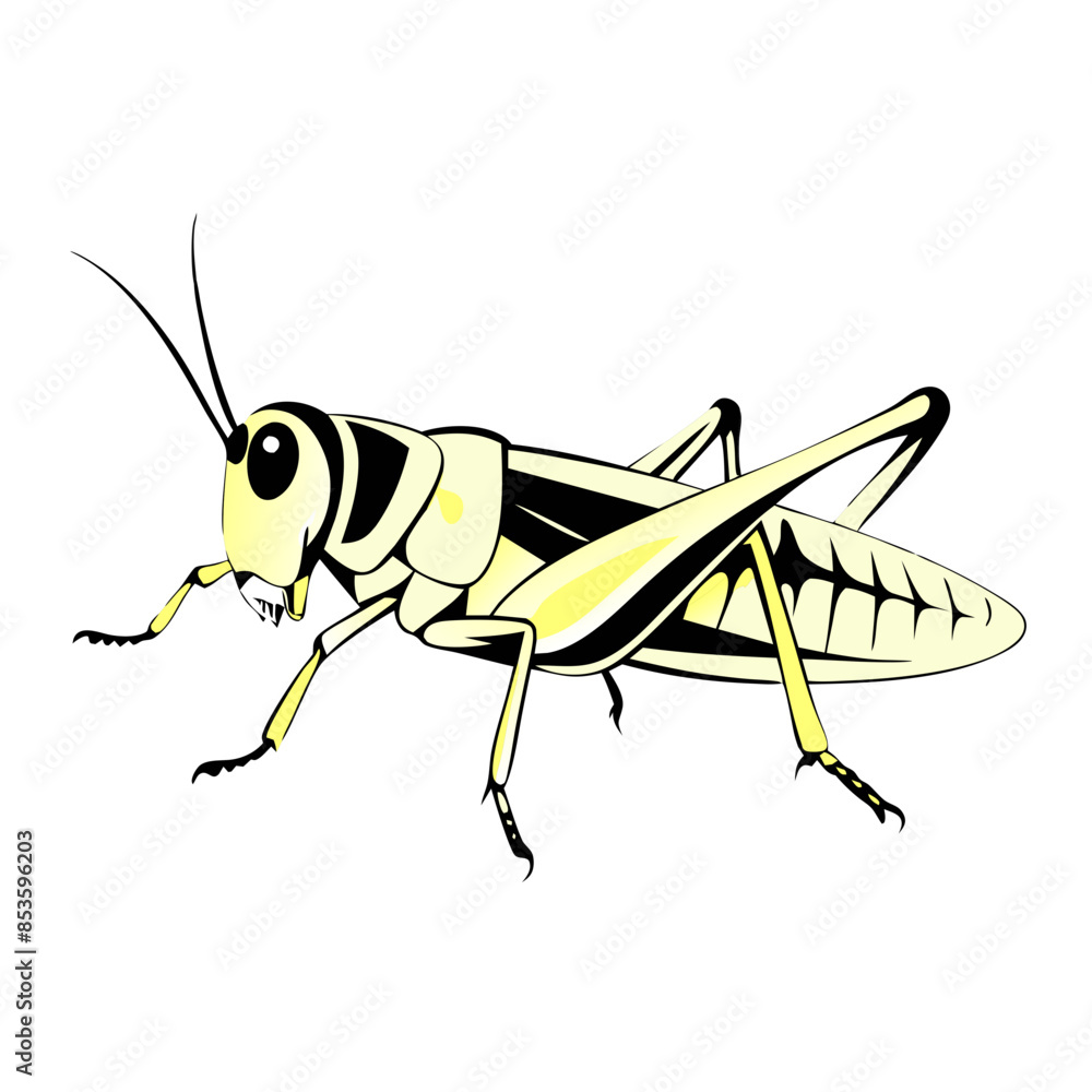 locust, a large and destructive insect known for its ability to form ...