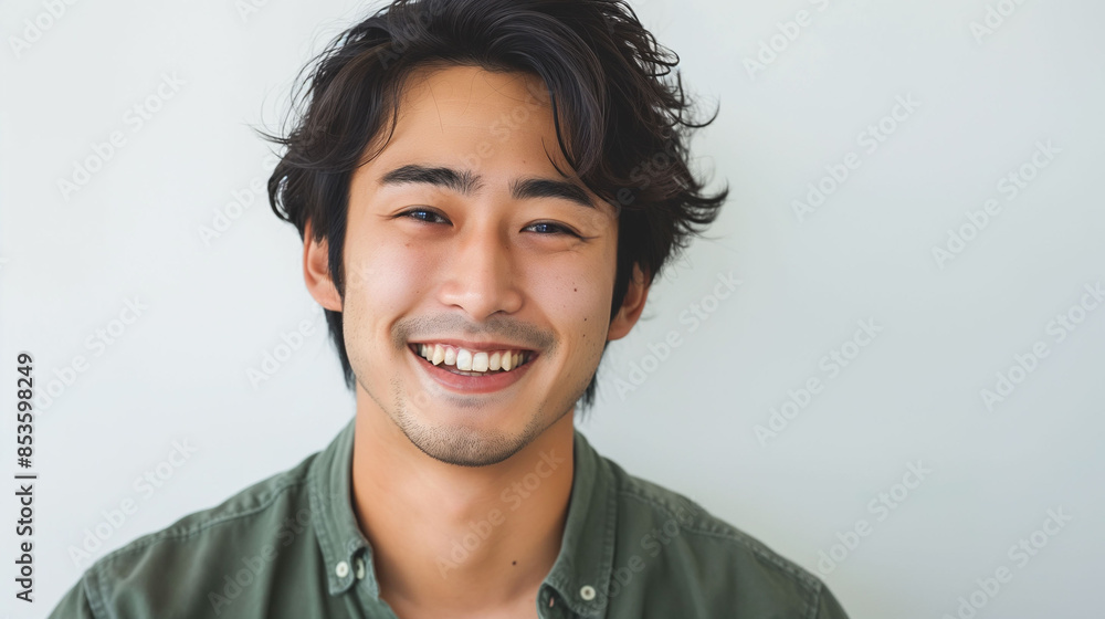 笑顔の日本人男性 笑顔の日本人男性