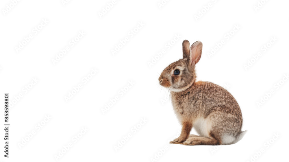 Fototapeta premium Rabbit on white background 