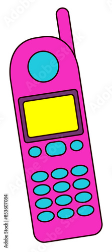 Mobile telephone, 90s retro element