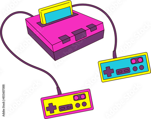 Console, 90s retro element