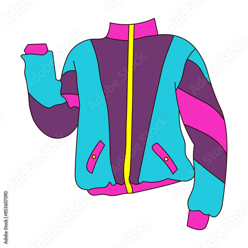 Sports jacket, 90s retro element