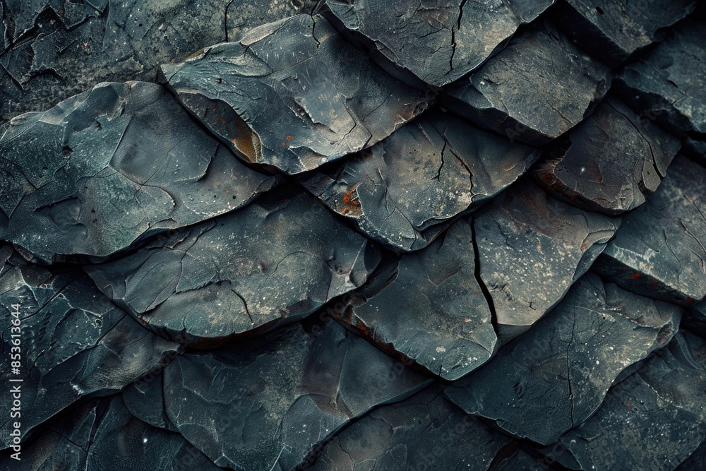 A detailed look at the texture and patterns found in a rock wall, suitable for use in images about nature, geology or architecture A detailed look at the texture and patterns found in a rock wall, suitable for use in images about nature, geology or architecture