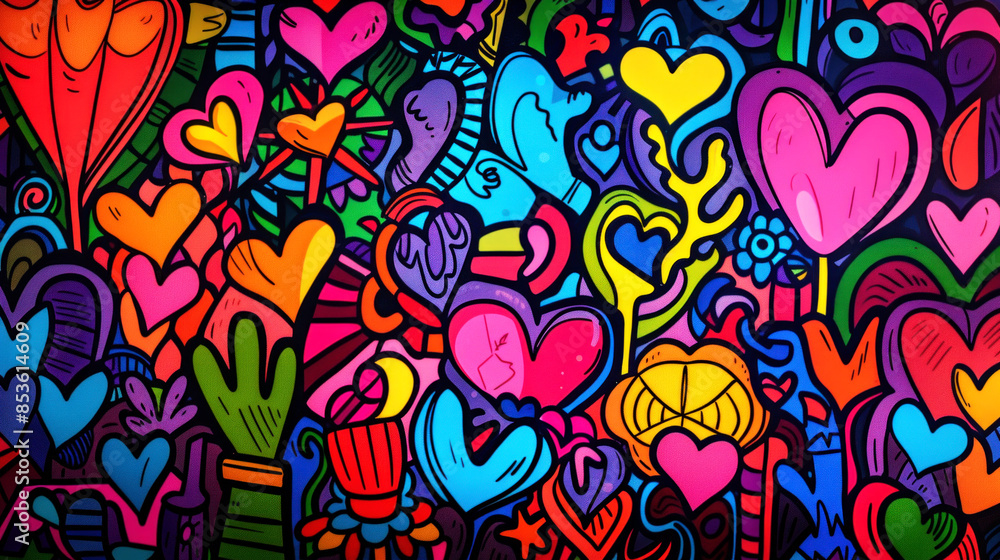 illustration 3D of symbol of love illustration 3D of symbol of love