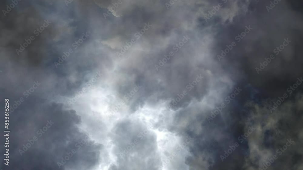 Dark Thunderstorm Of cumulonimbus clouds Dark Thunderstorm Of cumulonimbus clouds