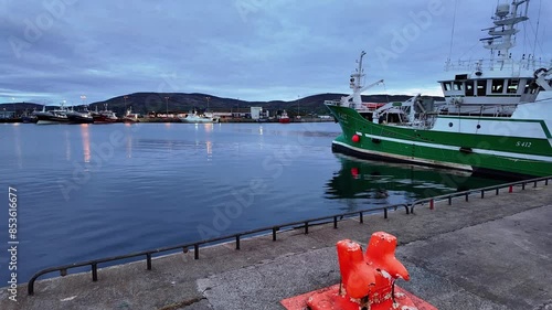 Ireland Epic Locations quayside in Castletownbere harbour Cork at first light on a summer morning photo