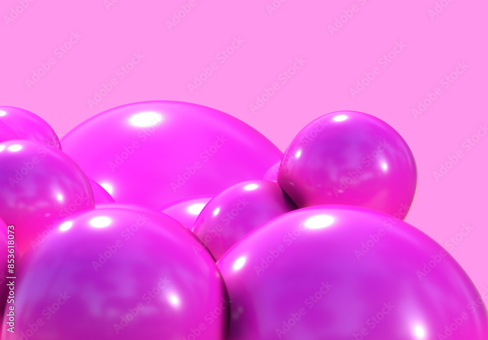3D balls pink bubble balloon color glossy 3d render shepres ball group background 3D balls pink bubble balloon color glossy 3d render shepres ball group background