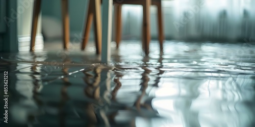 Dealing with a Flooded Basement Documenting Water Damage for Insurance Claims. Concept Water Damage Assessment, Basement Flooding, Documenting Losses, Insurance Claims, Restoration Process