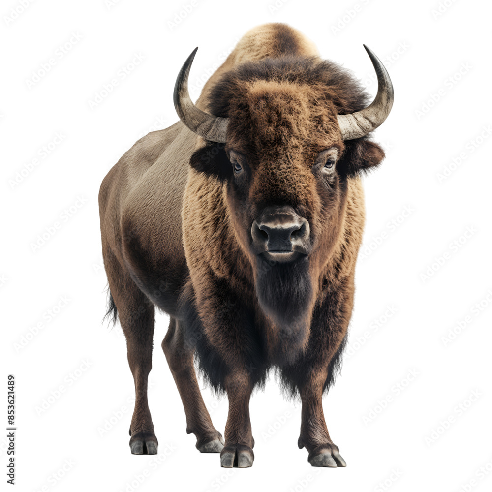 Bison on transparent background Bison on transparent background