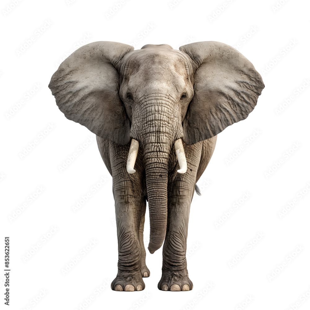 Fototapeta premium Elephant on transparent background