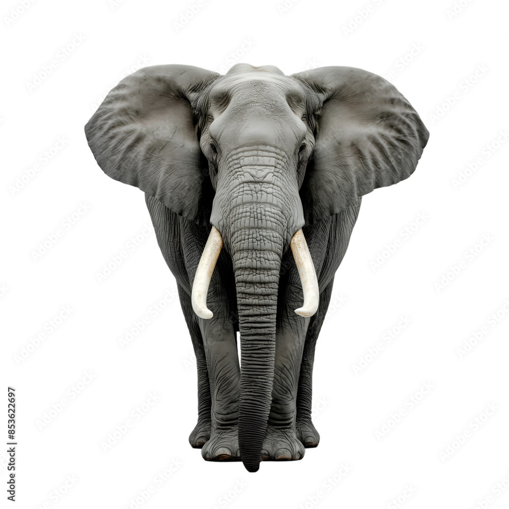 Fototapeta premium Elephant on transparent background