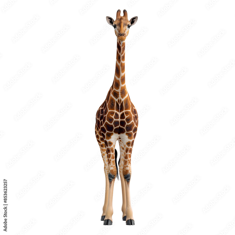 Obraz premium Giraffe on transparent background