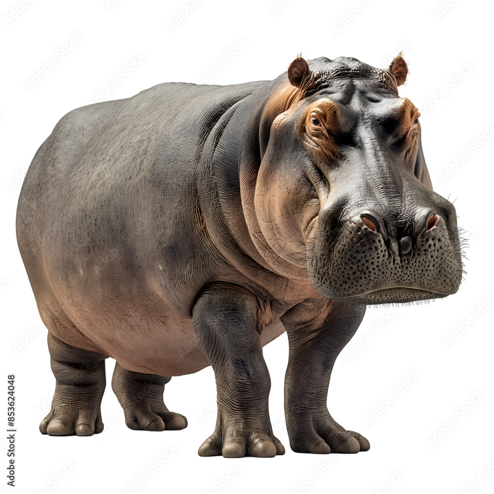 Hippopotamus on transparent background Hippopotamus on transparent background