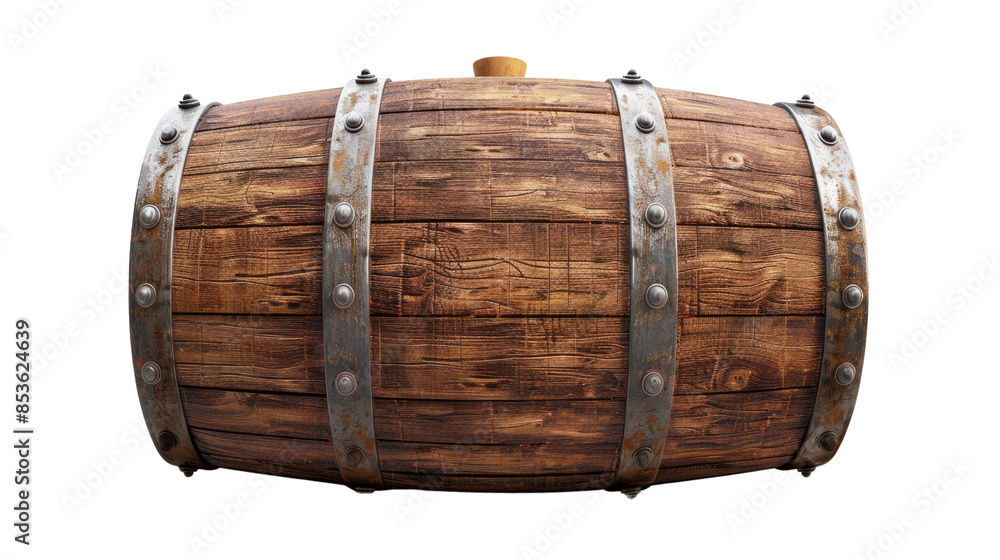Wine barrels on a transparent background Wine barrels on a transparent background