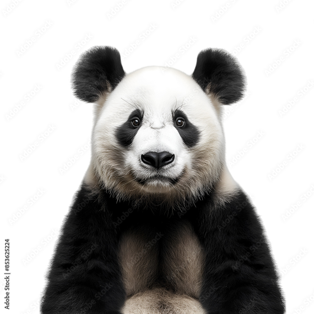 Panda on transparent background Panda on transparent background