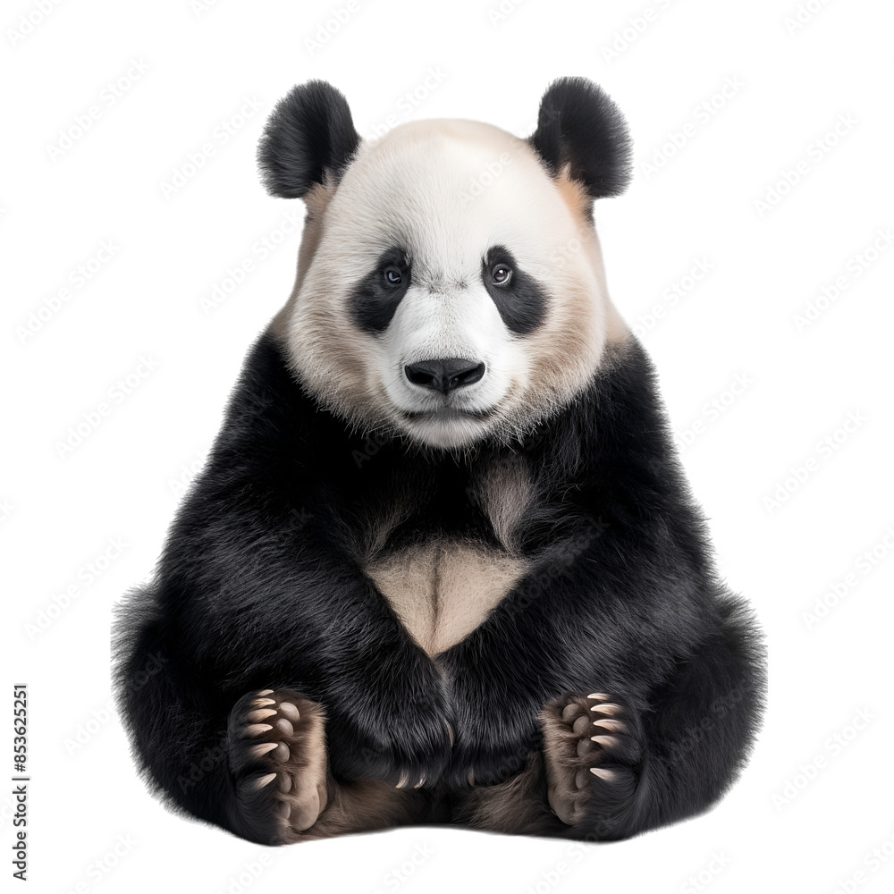 Panda on transparent background Panda on transparent background