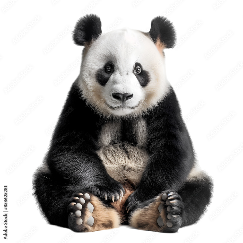 Panda on transparent background Panda on transparent background