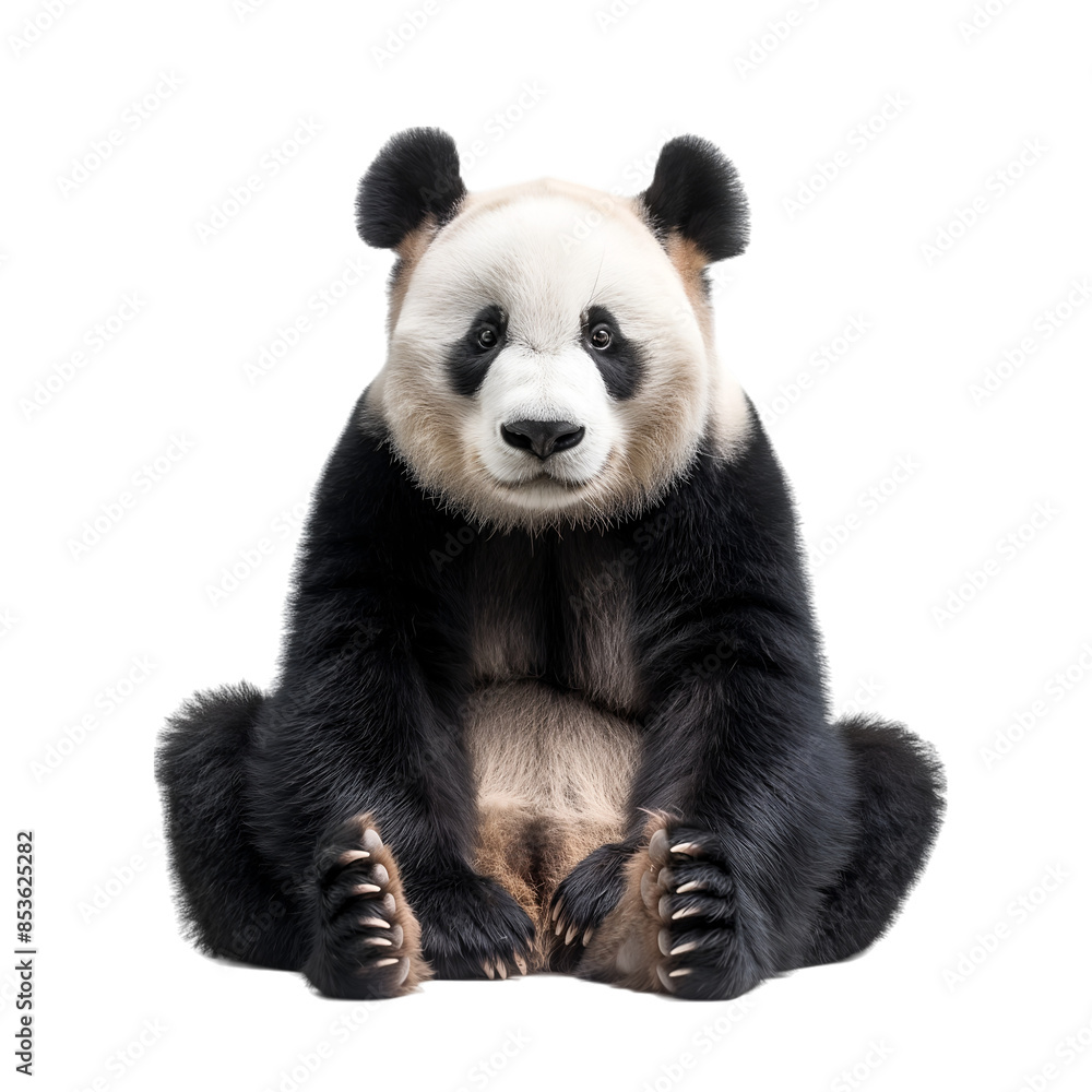 Panda on transparent background Panda on transparent background