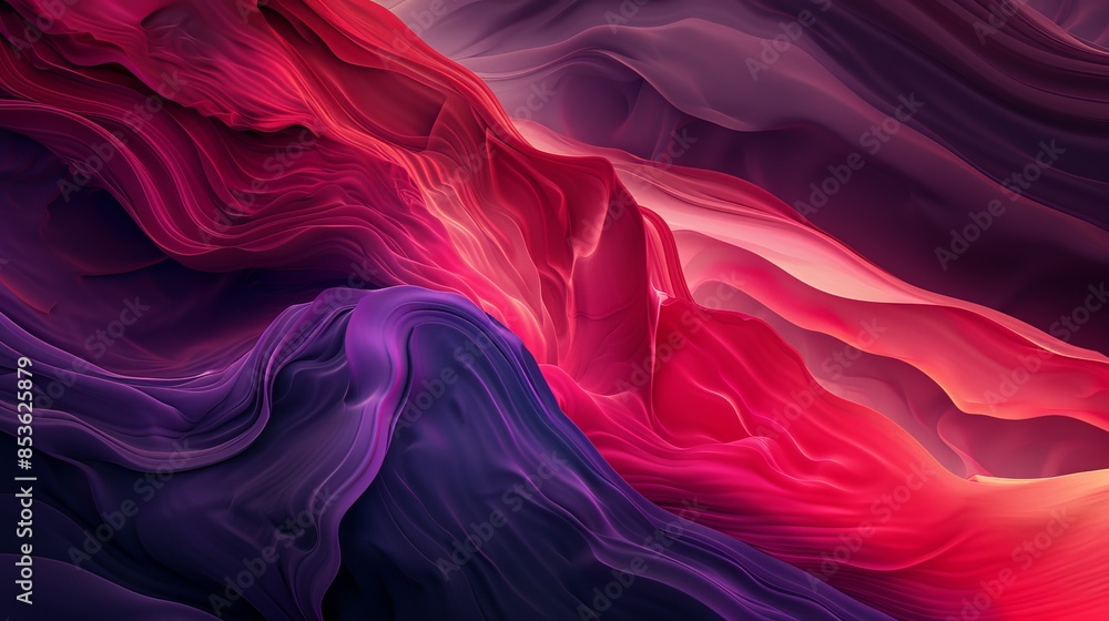 Obraz premium gradient swirls in red and purple colorful abstract swirl