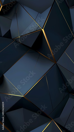 Dark polygonal, geometric pattern