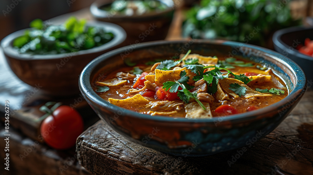 Delicious Chicken Curry In A Black Bowl On Wooden Table On Blurry Background Delicious Chicken Curry In A Black Bowl On Wooden Table On Blurry Background