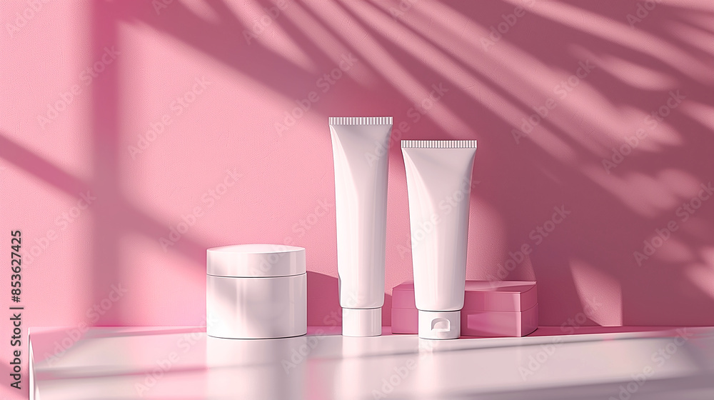 Cosmetic simple and clean image. Generate AI Cosmetic simple and clean image. Generate AI