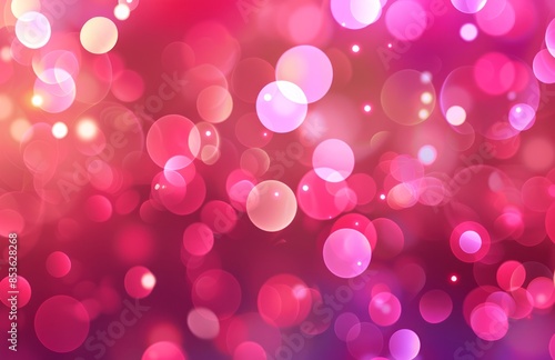 Pink bokeh background with pink and white lights