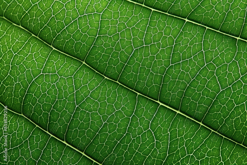 Green Elegance: Up-Close with a Leaf's Delicate Patterns Green Elegance: Up-Close with a Leaf's Delicate Patterns