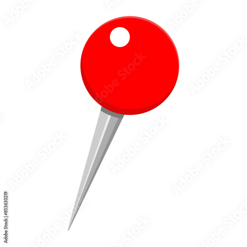 Tilted pushpin icon symbol. vector illustration © Formatoriginal
