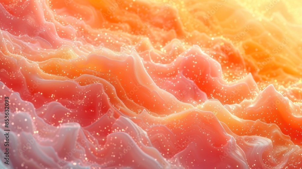 Elegant Peach-Toned Fabric Waves Flowing in Soft Light Elegant Peach-Toned Fabric Waves Flowing in Soft Light