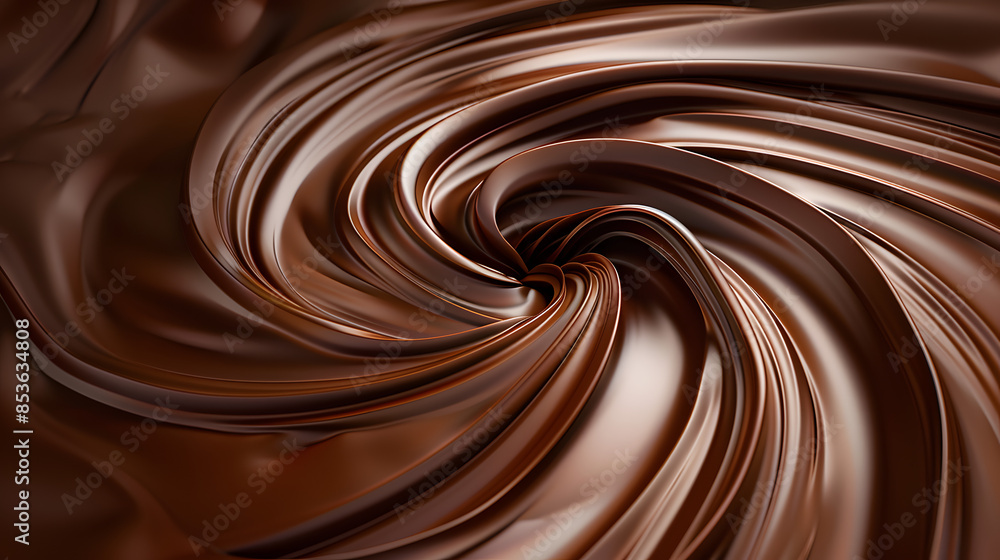 Chocolate swirl background. Clean, detailed melted choco mass. Chocolate swirl background. Clean, detailed melted choco mass.