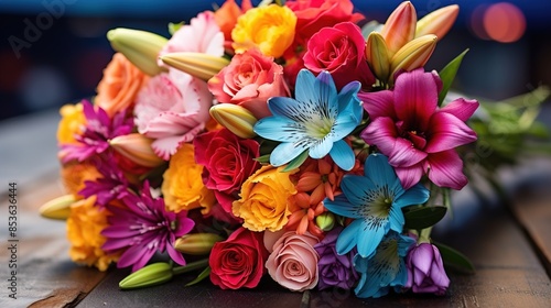 Wallpaper Mural bouquet of tulips Torontodigital.ca