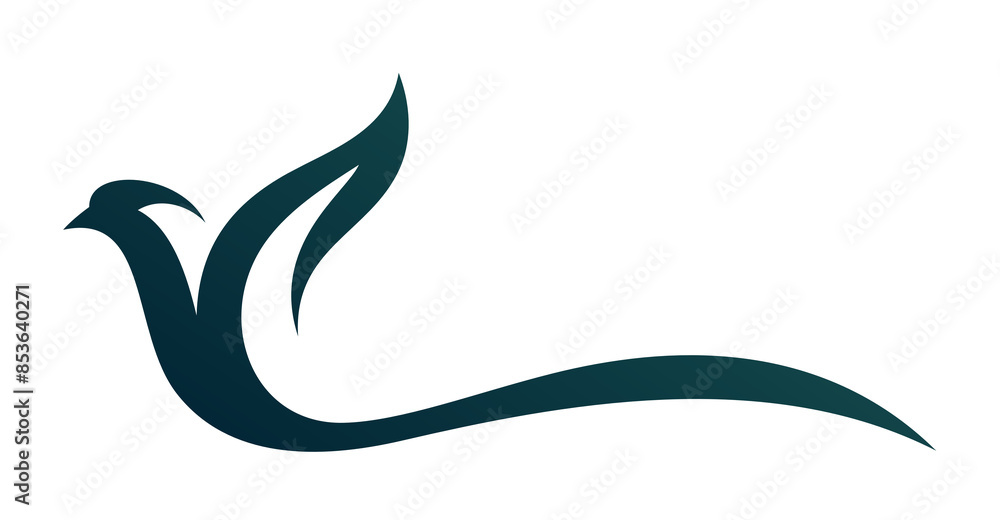 The symbol of a flying stylized bird.
The symbol of a flying stylized bird.