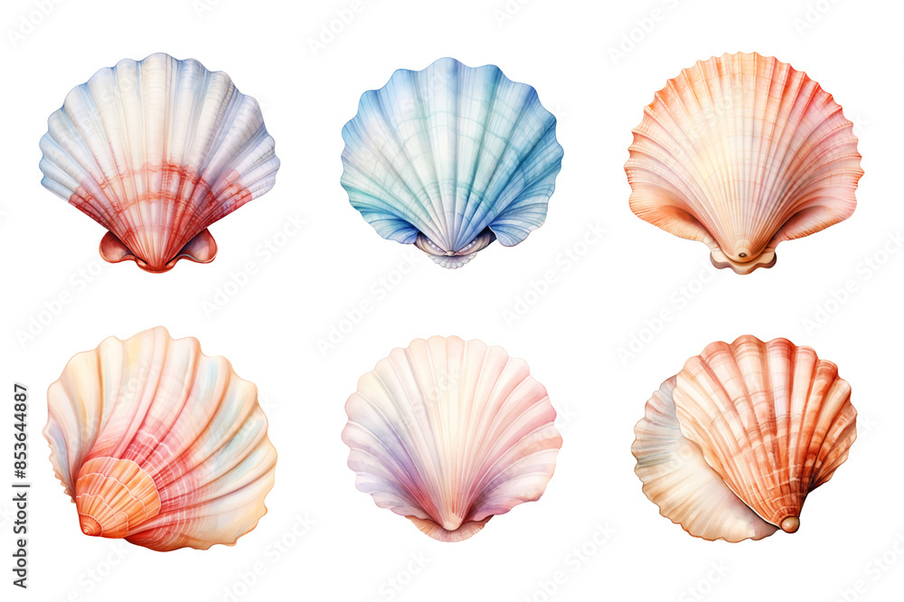 Seashell Collection Bundle Set Isolated on a Transparent Background Seashell Collection Bundle Set Isolated on a Transparent Background