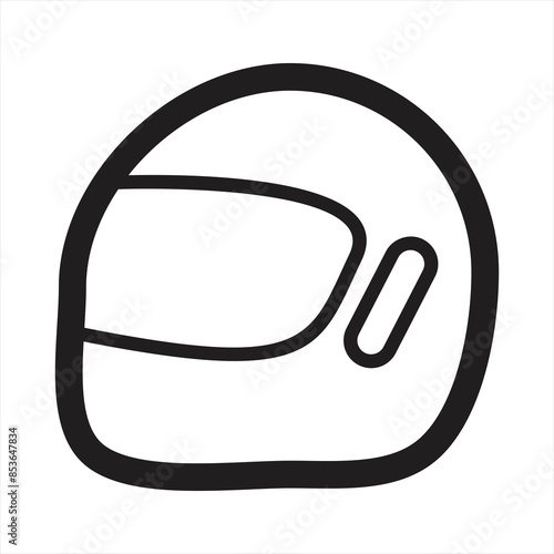 motorcycle helmet icon design template