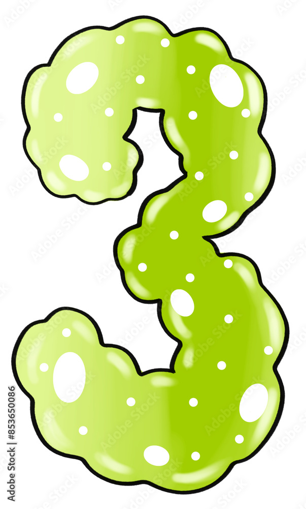 Naklejka premium Number