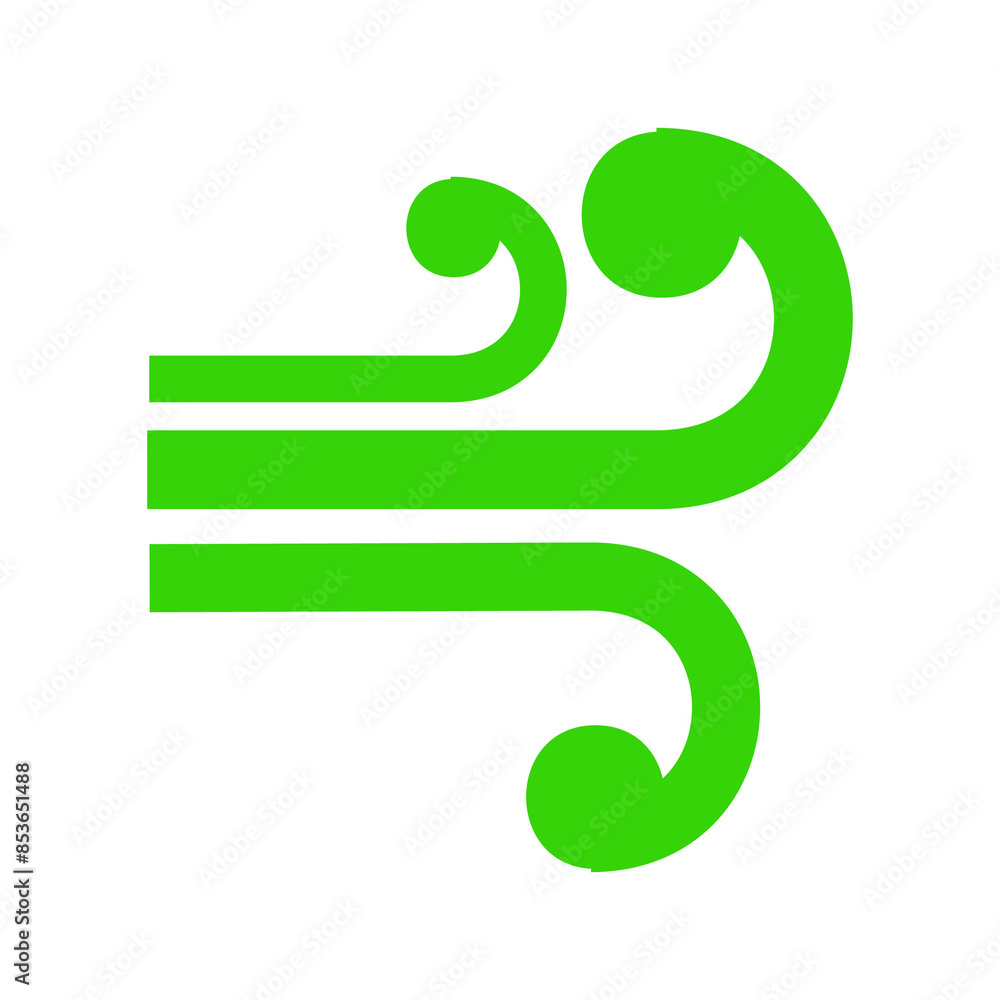 Nature Element medium blowing wind icon with green color for symbol or emblem Guild on game Nature Element medium blowing wind icon with green color for symbol or emblem Guild on game