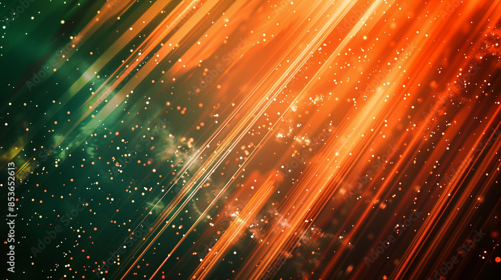 Orange and Dark green glowing abstract geometric lines. PowerPoint and Business background. Orange and Dark green glowing abstract geometric lines. PowerPoint and Business background.