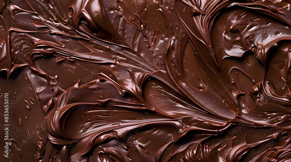 texture of chocolate icing close-up texture of chocolate icing close-up