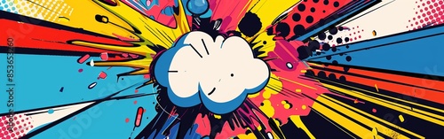Colorful Abstract Pop Art Explosion