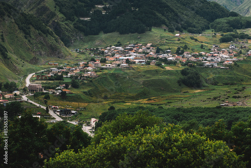 Mountain Village In Summer