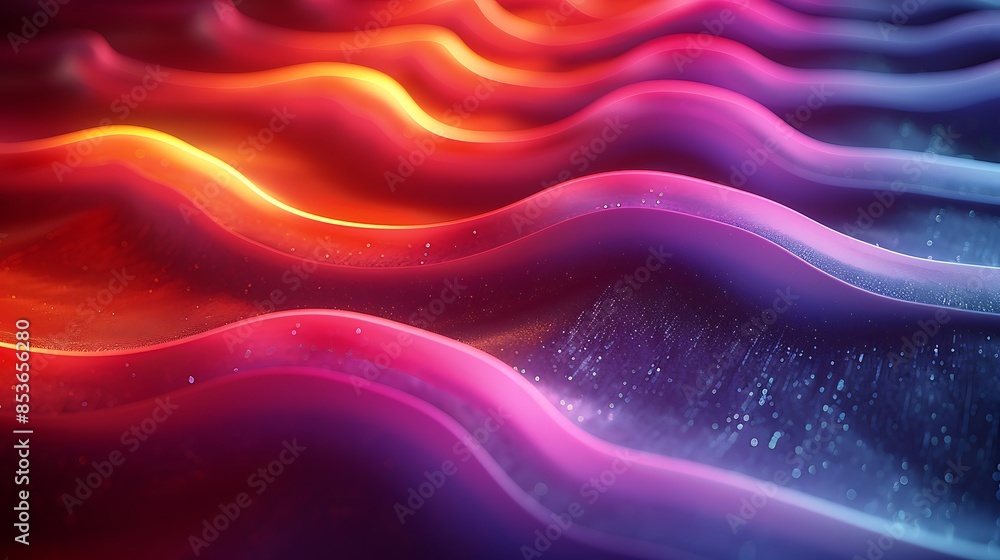 Chevron patterns phasing in and out in a gradient, creating a wavelike illusion. The colors