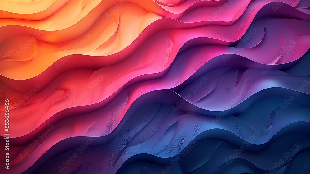 Chevron patterns phasing in and out in a gradient, creating a wavelike illusion. The design