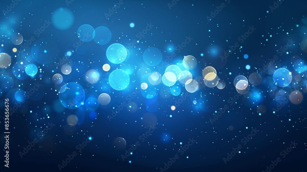 Abstract blue background with glowing bokeh lights. Perfect for festive, celebratory, or winter themes. Abstract blue background with glowing bokeh lights. Perfect for festive, celebratory, or winter themes.