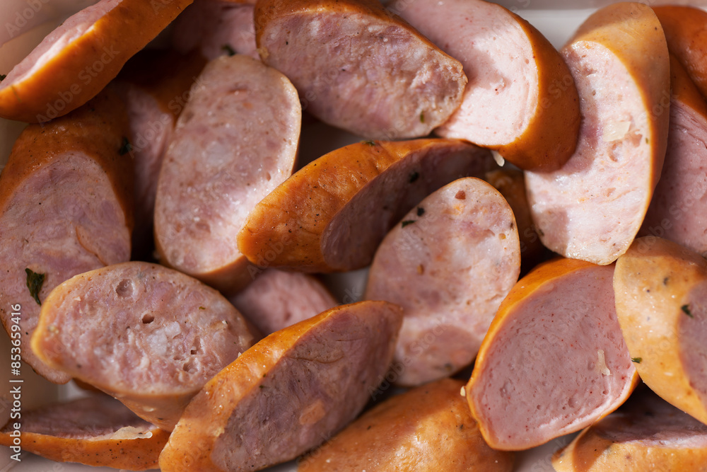street food truck german sausage platter food background defocused